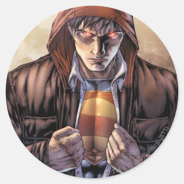 Superman_Earth_Cover_-_Color_Classic_Round_Sticker_1 Superman Earth Cover Color Classic Round Sticker