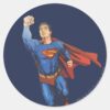 Superman_Flying_Left_Classic_Round_Sticker_1 Superman Flying Left Classic Round Sticker
