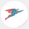 Superman_Flying_Right_Classic_Round_Sticker_1 Superman Flying Right Classic Round Sticker