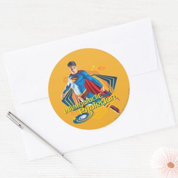 Superman_Intergalactic_Protector_Classic_Round_Sticker_3 Superman Intergalactic Protector Classic Round Sticker