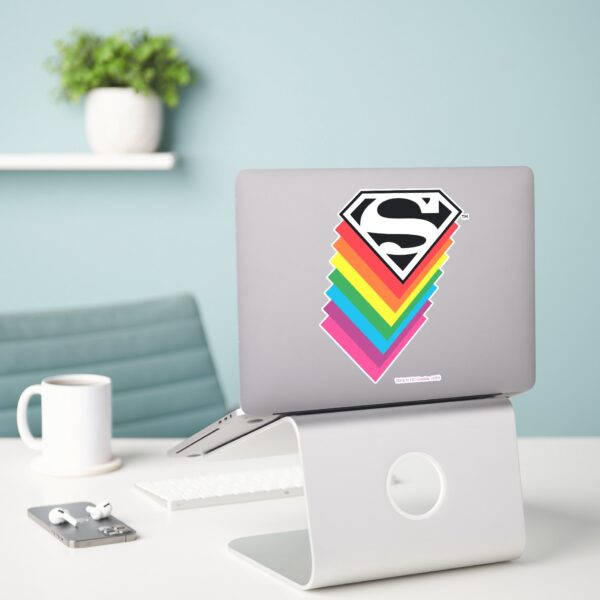 Superman_Layered_Rainbow_Logo_Sticker_3 Superman Layered Rainbow Logo Sticker