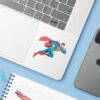 Superman Leaps Right Sticker