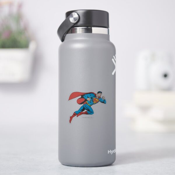 Superman Leaps Right Sticker