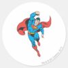 Superman_Left_Fist_Raised_Classic_Round_Sticker_1 Superman Left Fist Raised Classic Round Sticker