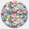 Superman_Logo_Pattern_2_Classic_Round_Sticker_1 Superman Logo Pattern 2 Classic Round Sticker