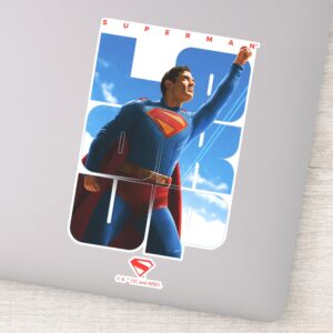 Superman Look Up Pose Sticker