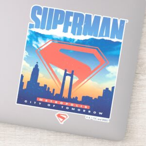 Superman Metropolis Skyline Sticker