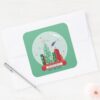 Superman Metropolis Snow Globe Graphic Square Sticker
