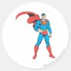 Superman_Posing_2_Classic_Round_Sticker_1 Superman Posing 2 Classic Round Sticker