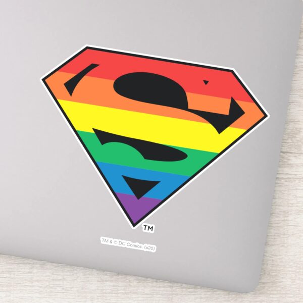Superman_Rainbow_Logo_Sticker_1 Superman Rainbow Logo Sticker