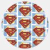 Superman_Red_and_Blue_Pattern_Classic_Round_Sticker_1 Superman Red And Blue Pattern Classic Round Sticker
