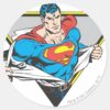Superman_Revealed_Classic_Round_Sticker_1 Superman Revealed Classic Round Sticker