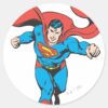 Superman_Runs_Forward_2_Classic_Round_Sticker_1 Superman Runs Forward 2 Classic Round Sticker