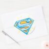 Superman_S-Shield___Blue_and_Orange_Logo_Classic_Round_Sticker_3 Superman S Shield Blue And Orange Logo Classic Round Sticker