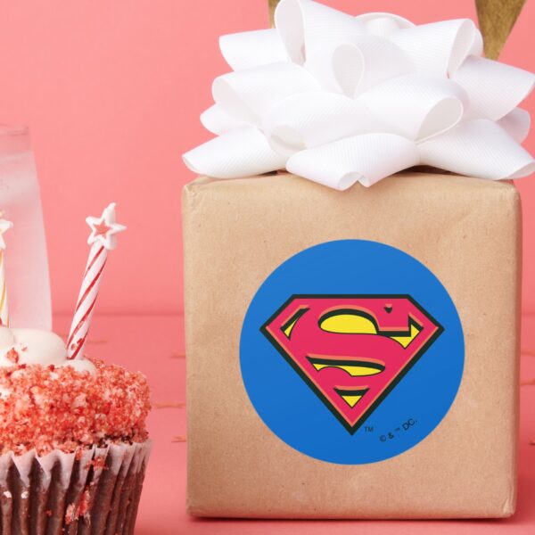 Superman_S-Shield___Classic_Logo_Classic_Round_Sticker_8 Superman S Shield Classic Logo Classic Round Sticker