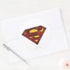 Superman_S-Shield___Darkened_Red_Logo_Classic_Round_Sticker_3 Superman S Shield Darkened Red Logo Classic Round Sticker