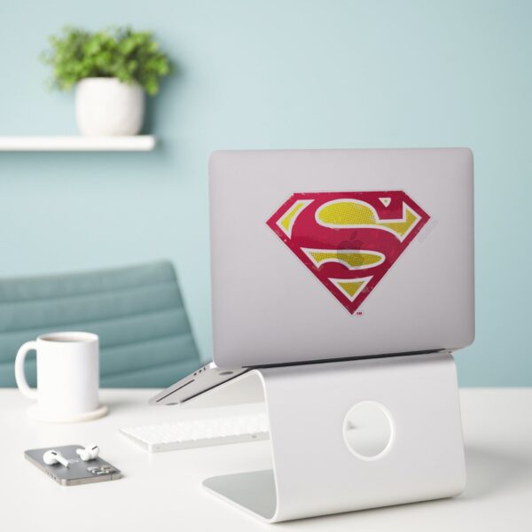 Superman_S-Shield___Distressed_Dots_Logo_Sticker_3 Superman S Shield Distressed Dots Logo Sticker