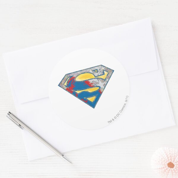 Superman_S-Shield___Gray_Yellow_Red_Black_Mix_Logo_Classic_Round_Sticker_3 Superman S Shield Gray Yellow Red Black Mix Logo Classic Round Sticker