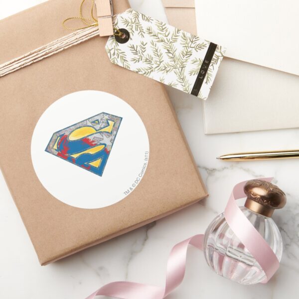 Superman_S-Shield___Gray_Yellow_Red_Black_Mix_Logo_Classic_Round_Sticker_5 Superman S Shield Gray Yellow Red Black Mix Logo Classic Round Sticker