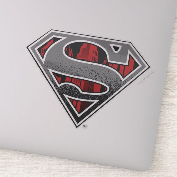 Superman_S-Shield___Grey_and_Red_City_Logo_Sticker_1 Superman S Shield Grey And Red City Logo Sticker