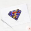 Superman_S-Shield___Purple_Airbrush_Logo_Square_Sticker_3 Superman S Shield Purple Airbrush Logo Square Sticker