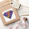 Superman_S-Shield___Purple_Airbrush_Logo_Square_Sticker_5 Superman S Shield Purple Airbrush Logo Square Sticker