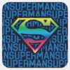 Superman_S-Shield___Rainbow_Logo_Square_Sticker_1 Superman S Shield Rainbow Logo Square Sticker
