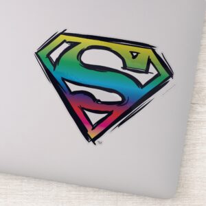 Superman_S-Shield___Rainbow_Logo_Sticker_1 Superman S Shield Rainbow Logo Sticker