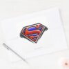 Superman_S-Shield___Red_Airbrush_Logo_Square_Sticker_3 Superman S Shield Red Airbrush Logo Square Sticker