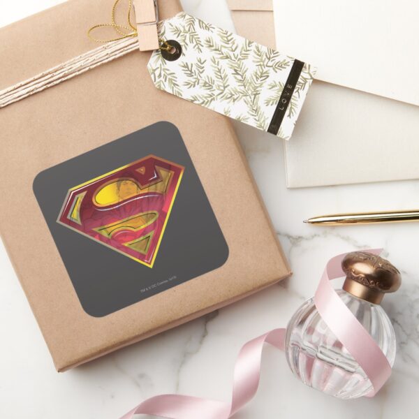 Superman_S-Shield___Reflection_Logo_Square_Sticker_5 Superman S Shield Reflection Logo Square Sticker