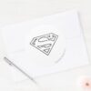 Superman_S-Shield___Simple_Black_Outline_Logo_Classic_Round_Sticker_3 Superman S Shield Simple Black Outline Logo Classic Round Sticker