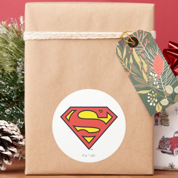 Superman_S-Shield___Superman_Logo_Classic_Round_Sticker_5 Superman S Shield Superman Logo Classic Round Sticker