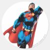 Superman_Soars_Classic_Round_Sticker_1 Superman Soars Classic Round Sticker
