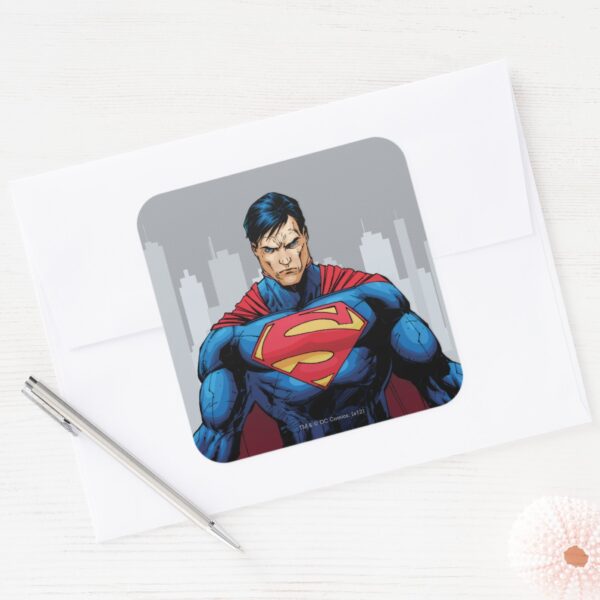 Superman_Standing_Square_Sticker_3 Superman Standing Square Sticker