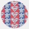 Superman_Stars_and_Logo_Classic_Round_Sticker_1 Superman Stars And Logo Classic Round Sticker