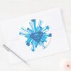 Superman_Stylized___Blue_Shield_Hearts_Logo_Classic_Round_Sticker_3 Superman Stylized Blue Shield Hearts Logo Classic Round Sticker