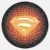 Superman_Stylized___Crackle_Logo_Classic_Round_Sticker_1 Superman Stylized Crackle Logo Classic Round Sticker