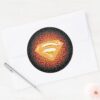 Superman_Stylized___Crackle_Logo_Classic_Round_Sticker_3 Superman Stylized Crackle Logo Classic Round Sticker