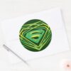 Superman_Stylized___Green_Decorative_Logo_Classic_Round_Sticker_3 Superman Stylized Green Decorative Logo Classic Round Sticker