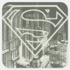 Superman_Stylized___Green_Metropolis_Logo_Square_Sticker_1 Superman Stylized Green Metropolis Logo Square Sticker