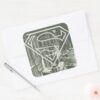 Superman_Stylized___Green_Metropolis_Logo_Square_Sticker_3 Superman Stylized Green Metropolis Logo Square Sticker