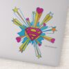 Superman_Stylized___Pink_with_Hearts_Logo_Sticker_1 Superman Stylized Pink With Hearts Logo Sticker