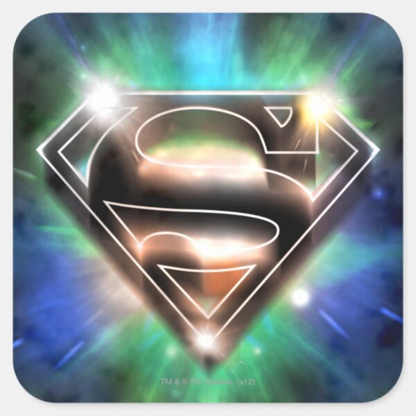 Superman_Stylized___Shiny_Burst_Logo_Square_Sticker_1 Superman Stylized Shiny Burst Logo Square Sticker