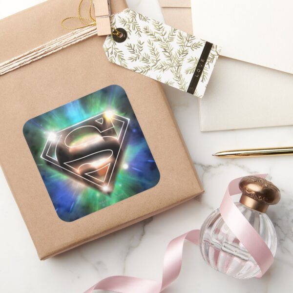 Superman_Stylized___Shiny_Burst_Logo_Square_Sticker_5 Superman Stylized Shiny Burst Logo Square Sticker
