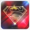 Superman_Stylized___Shiny_Yellow_Outline_Logo_Square_Sticker_1 Superman Stylized Shiny Yellow Outline Logo Square Sticker