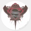 Superman_Stylized___Skull_and_Wings_Logo_Classic_Round_Sticker_1 Superman Stylized Skull And Wings Logo Classic Round Sticker