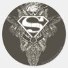 Superman_Stylized___Star_and_Skull_Logo_Classic_Round_Sticker_1 Superman Stylized Star And Skull Logo Classic Round Sticker