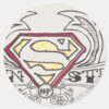 Superman_Stylized___Texture_Logo_Classic_Round_Sticker_1 Superman Stylized Texture Logo Classic Round Sticker