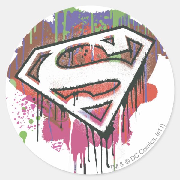 Superman_Stylized___Twisted_Innocence_Logo_Classic_Round_Sticker_1 Superman Stylized Twisted Innocence Logo Classic Round Sticker