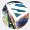 Superman_Stylized___Urban_Graffiti_Logo_Classic_Round_Sticker_1 Superman Stylized Urban Graffiti Logo Classic Round Sticker
